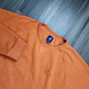 Johnnie-O Pamlico Fleece Crewneck Sweatshirt Size XL Pullover Burnt Orange
